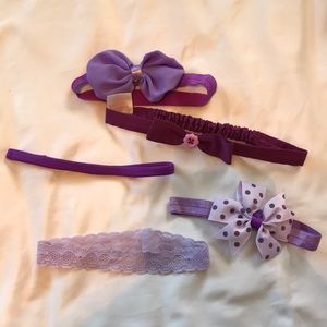 Purple headbands